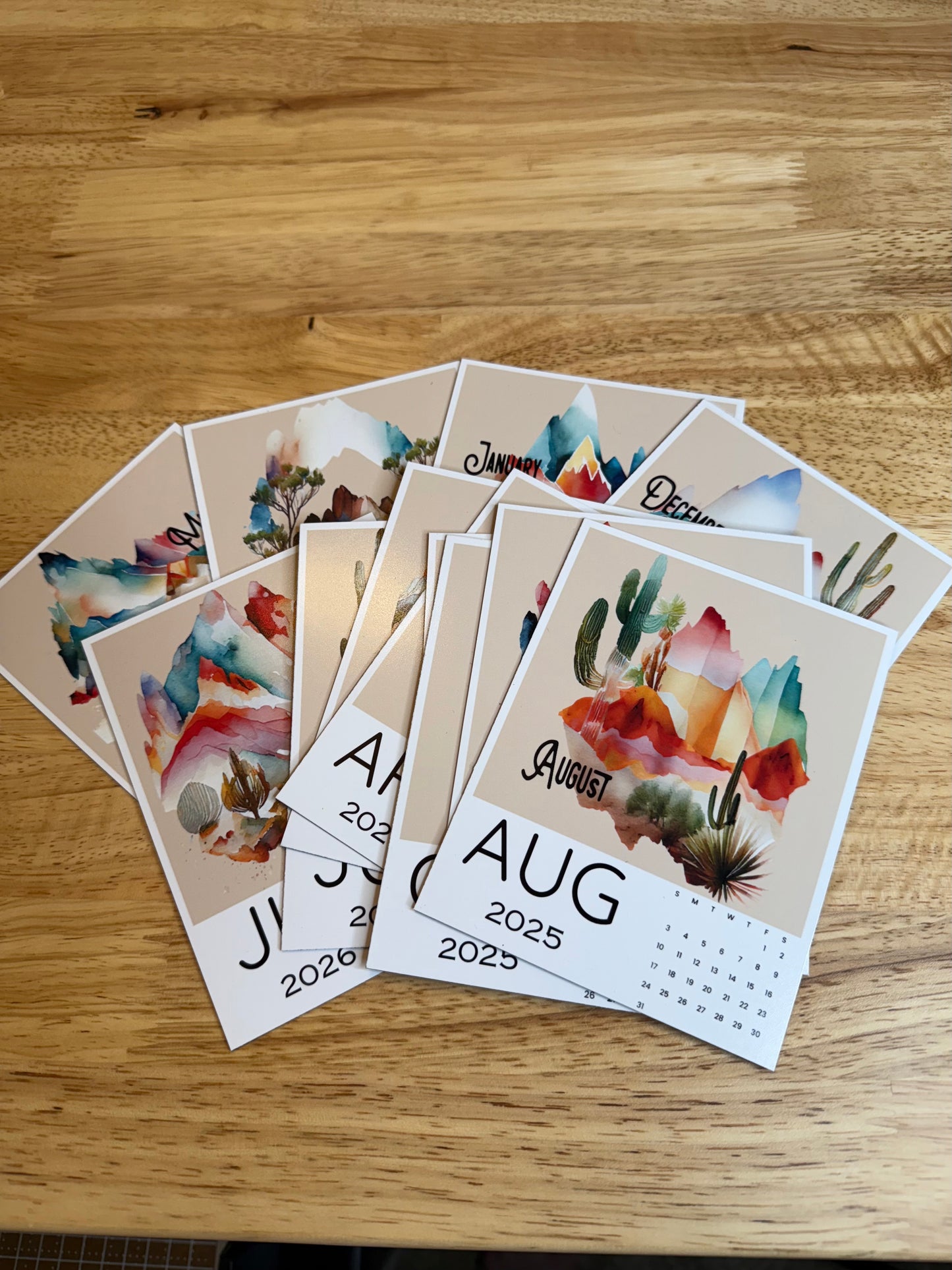 Sunset Dreams Calendar Magnets
