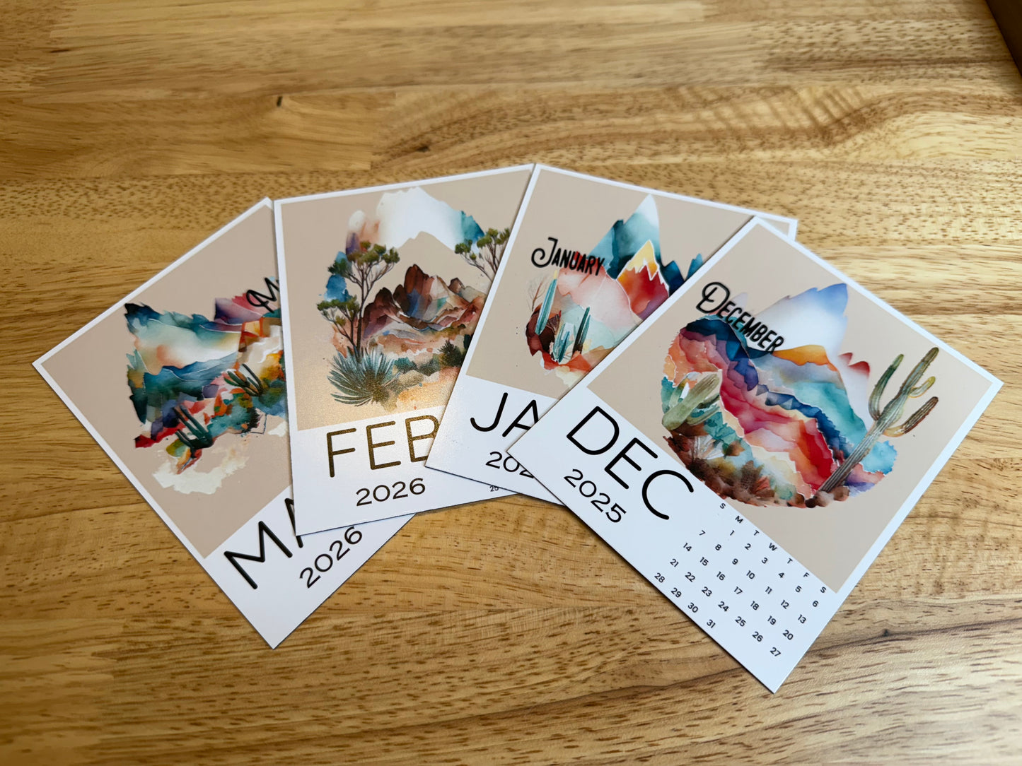 Sunset Dreams Calendar Magnets