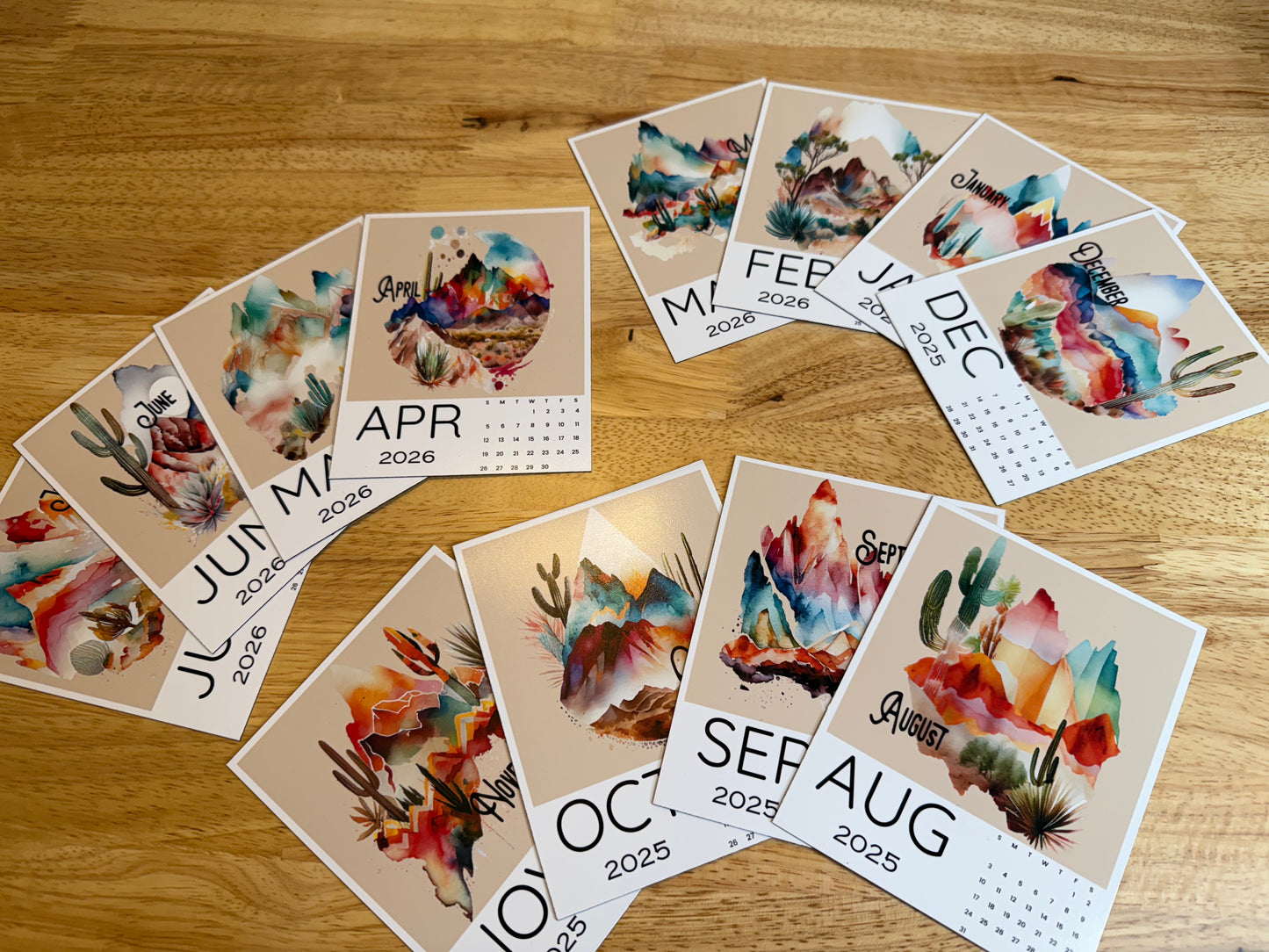 Sunset Dreams Calendar Magnets